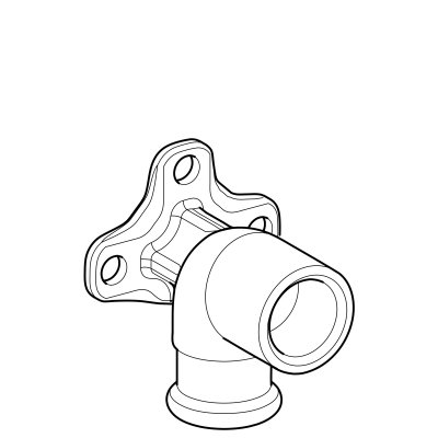 Podłączenie armatury Geberit Mapress Kupfer 90st. z gwintem wewnętrznym d15-Rp1/2 L52 63453