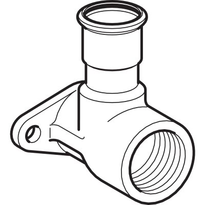 Podłączenie armatury Geberit Mapress Kupfer Gas 90st. z gwintem wewnętrznym d28-Rp3/4 91104