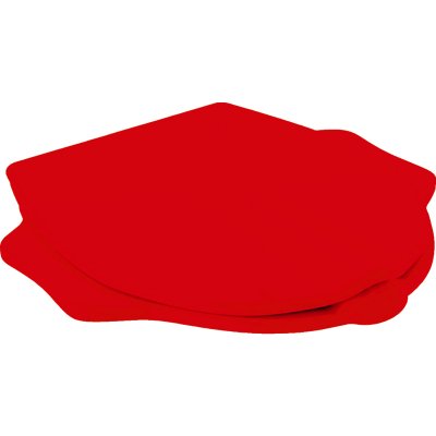 Deska sedesowa dla dzieci Geberit Bambini, z funkcją podpory, wzór żółwia, czerwona 573363000