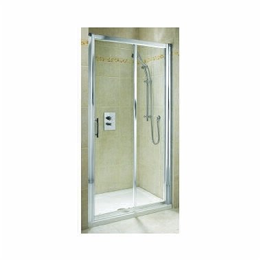 Drzwi przesuwne 2-elementowe GEO 6 120 szkło przezroczyste powłoka: Reflex Koło GDRS12R22003B