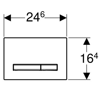 Przycisk uruchamiający Geberit Sigma50 chrom szczotkowany 115.788.GH.2