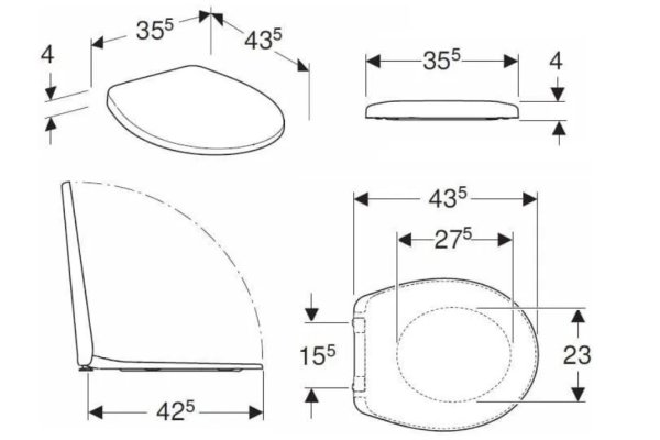 Deska sedesowa REKORD z tworzywa Duroplast Koło K90120000