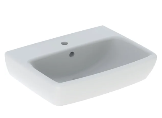 Geberit Selnova Square Umywalka Kompaktowa, B50Cm, H17Cm, T42Cm, Z Przelewem, Z Otworem Na Baterię 500.310.01.7