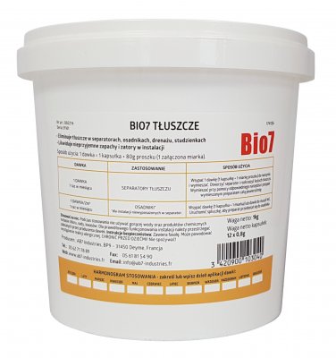 Preparat do usuwania tłuszczu Bio 7 Tłuszcze - Graisses 1kg Graf BIO7-31973