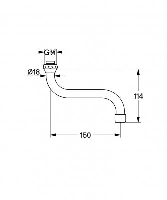 GROHE - wylewka S 13005000