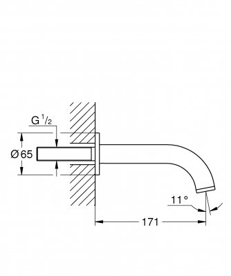 GROHE Atrio - wylewka wannowa 13139003