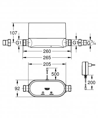 GROHE - inteligentny moduł sterujący do wody 22500LN0