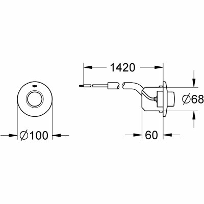 GROHE - uruchamianie pneumatyczne 37060000