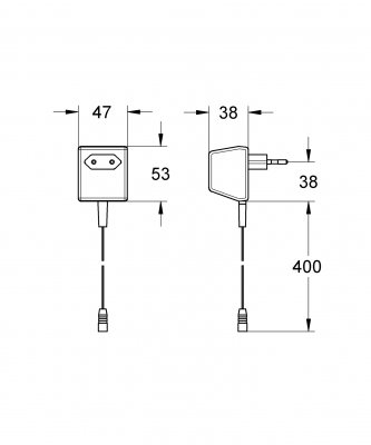 GROHE - transformator z wtyczką 43016000