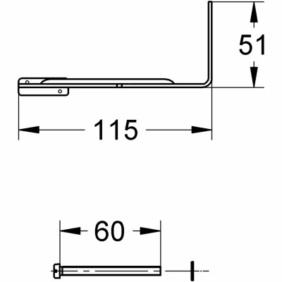 GROHE - wspornik napędu 43617000