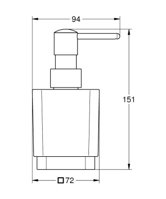 GROHE Selection Cube - dozownik 40805000