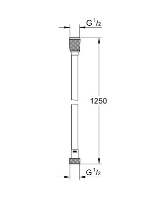 GROHE Silverflex - wąż prysznicowy, 1250 mm 28362A00