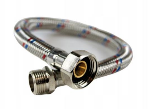 MONTER quality Wąż w oplocie stal nierdzewna 1/2X1/2 N-W L-50CM W5012WMQ