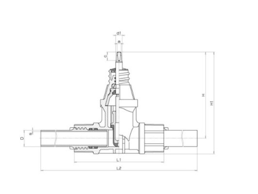 Zasuwa do przyłącza domowego dn 1 1/4’’-40 mrs100 pn16 5003323 Hawle 2670