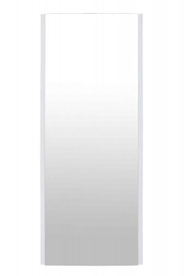 Grzejnik dekoracyjny INDIVI 486x1606 ekran biały mat lustro białe podłączenie dolne INSTAL PROJEKT IND-50/160E34L01