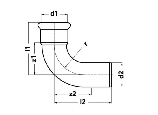 Kolano  90 st. nypl. steel - 88,9xo88,9 sprinkler  6208070s Kan 1511068034