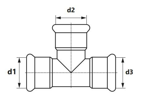 Trójnik Inox Sprinkler - 35 KAN-therm 1611257003