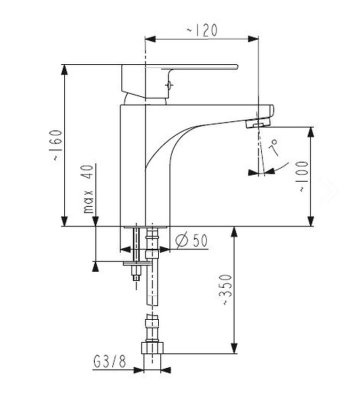 GAMA ADARA Bateria umywalkowa KFA 4912-813-00