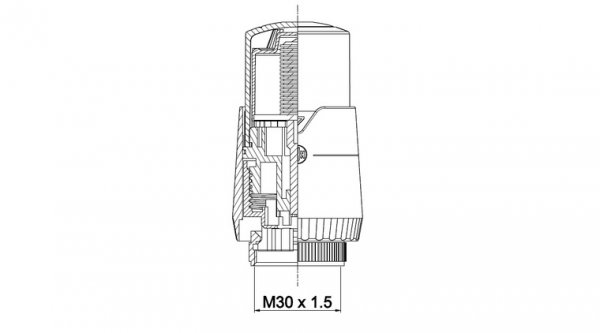 Głowica termostatyczna cieczowa GT M30x1,5 KFA 886-500-98