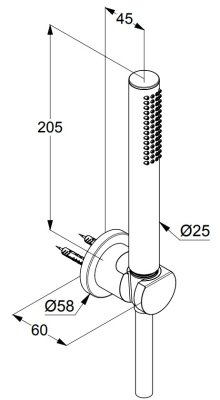 NOVA FONTE Puristic Zestaw wannowo-natryskowy Kludi 2085005-15