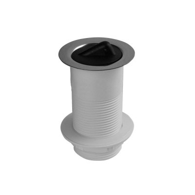 Spust umywalkowy 1.1/4″x91x60mm z korkiem gumowym, bez otworu przelewowego.  McAlpine BSW2
