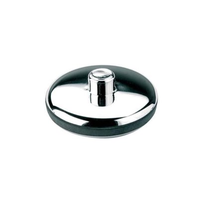 Korek chromowany o średnicy 39mm, z uszczelką do łańcuszka.  McAlpine CP1