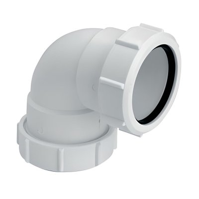 Kolano 90 stopni nakrętno-nakrętne 32x32mm._x000D_Inne dostępne rozmiary: 40A-WH – 40x40mm, 50A-WH – 50x50mm.  McAlpine 32A-WH