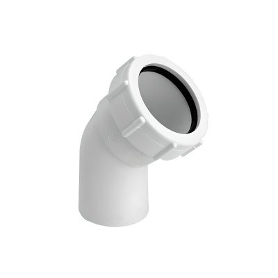 Kolano 135 stopni nakrętno-proste 32x32mm._x000D_Inne dostępne rozmiary: 40D-WH – 40x40mm, 50D-WH – 50x50mm.  McAlpine 32D-WH