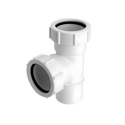 Trójnik nakrętno-prosty – 40x40x40mm._x000D_Inne dostępne rozmiary: 32F-WH – 32x32x32mm, 50F-WH – 50x50x50mm.  McAlpine 40F-WH