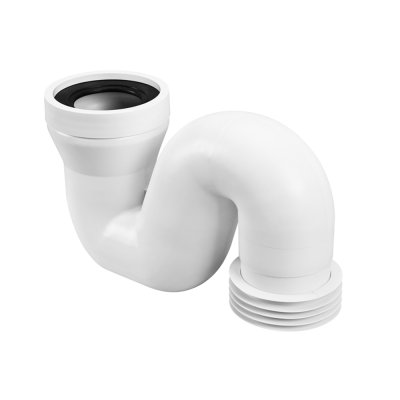 Przyłącze kanalizacyjne do tzw. WC „tureckich” z zasyfonowaniem z odejściem pionowym. Wejście 90-110mm z uszczelką wargową, wyjście 90-110mm z uszczelką kołnierzową.  McAlpine HC44