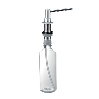 Dozownik do płynów, mocowany w blacie, zlewozmywaku lub umywalce. Element dozujący wykonany z mosiądzu. Kolor – chrom.  McAlpine HC20-CPB