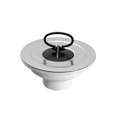 Syfon zlewozmywakowy 1.1/2x113mm ze stali nierdzewnej z korkiem gumowym. Przepustowość – 62 l/min. przy słupie wody 120mm.  McAlpine SW45RP