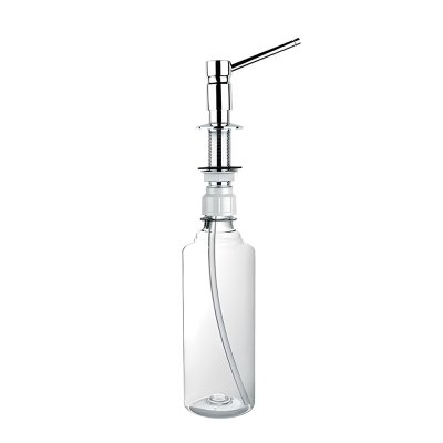 Dozownik do płynów, mocowany w blacie, zlewozmywaku lub umywalce. Element dozujący wykonany z mosiądzu, pokryty warstwą chromu. Kolor – chrom.  McAlpine SOAP-MT102-CPB