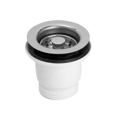 Spust zlewozmywakowy 1.1/2″x70mm z sitem ze stali nierdzewnej.  McAlpine MBS70-CP