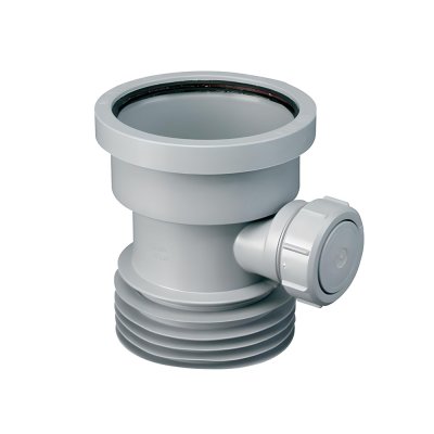 Łącznik kanalizacyjny 110mm, z wyjściem 110mm i odejściem 40mm.  McAlpine DC1-GR-BO