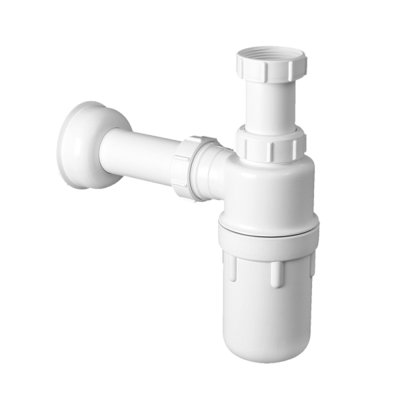 Syfon zlewozmywakowy butelkowy „duży” 1.1/2″x40mm, bez spustu. Przeznaczenie np. do zlewozmywaków gastronomicznych. Przepustowość – 53l/min. przy słupie wody 120mm.  McAlpine C31ARPF