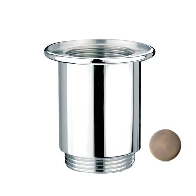 Nakrętka dystansująca do spustów umywalkowych, dekoracyjnych o długości 70mm._x000D_Inne dostępne kolory: GWAL-CB – chrom, GWAL-SC – satyna, GWAL-SN – stal szczotkowana.  McAlpine GWAL-AB