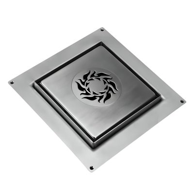 Kratka podłogowa, biała, wykonana z ABS. Rozmiar 150x150mm. Element do wpustu MRFG2.  McAlpine CD150-90-BTRI