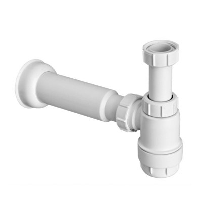 Syfon umywalkowy butelkowy „niski” 1.1/4″x50mm, bez spustu.  McAlpine HC2-50