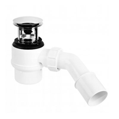 Syfon wannowy wyposażony w system zamykania i otwierania 