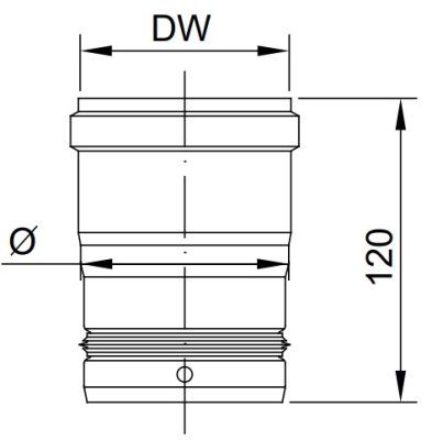 LP złączka ZL Ø 100 mm MK Żary LPZL100