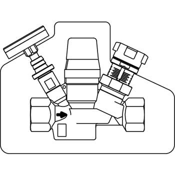 Aquastrom T Plus, DN15 GW, zawór termostatyczny do regulacji cyrkulacji cwu, obustronnie, z izolacją Oventrop 4205504