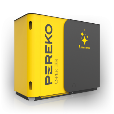 Kocioł PEREKO serii QPER o mocy 18kW zasilany ekogroszkiem.