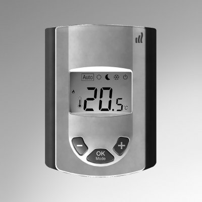Termostat TempCo Digital  24V z LCD, opcja czujnika temperatury podłogi Purmo FAW0RWRFDVNC0300