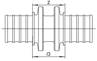 Złączka prosta, zredukowana 32 - 25 sdr 11 lx Rehau 11690141001