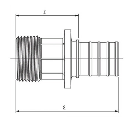 Złączka przejściowa 20-r1 rautitan rx+ Rehau 14563161001Rehau 14563161001