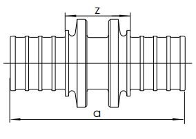 Złączka prosta, równoprzelotowa 25-25 sdr 11 lx Rehau 11690101001