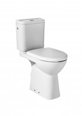 Dostępna Łazienka miska WC kompaktowa biała wysokość 48 cm Victoria Roca A342236000