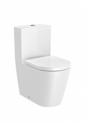 Miska WC kompaktowa Rimless biała Inspira Roca A342529000