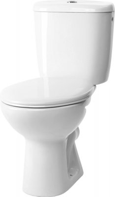 Zestaw WC MADALENA - miska WC kompaktowa, odpływ poziomy, zbiornik 3/6l dopływ wody z boku, deska WC Roca A349591000